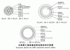 KYJV，KYJVP，KYJV22額定電壓0.6/1kV交聯(lián)聚乙烯絕緣控制電纜